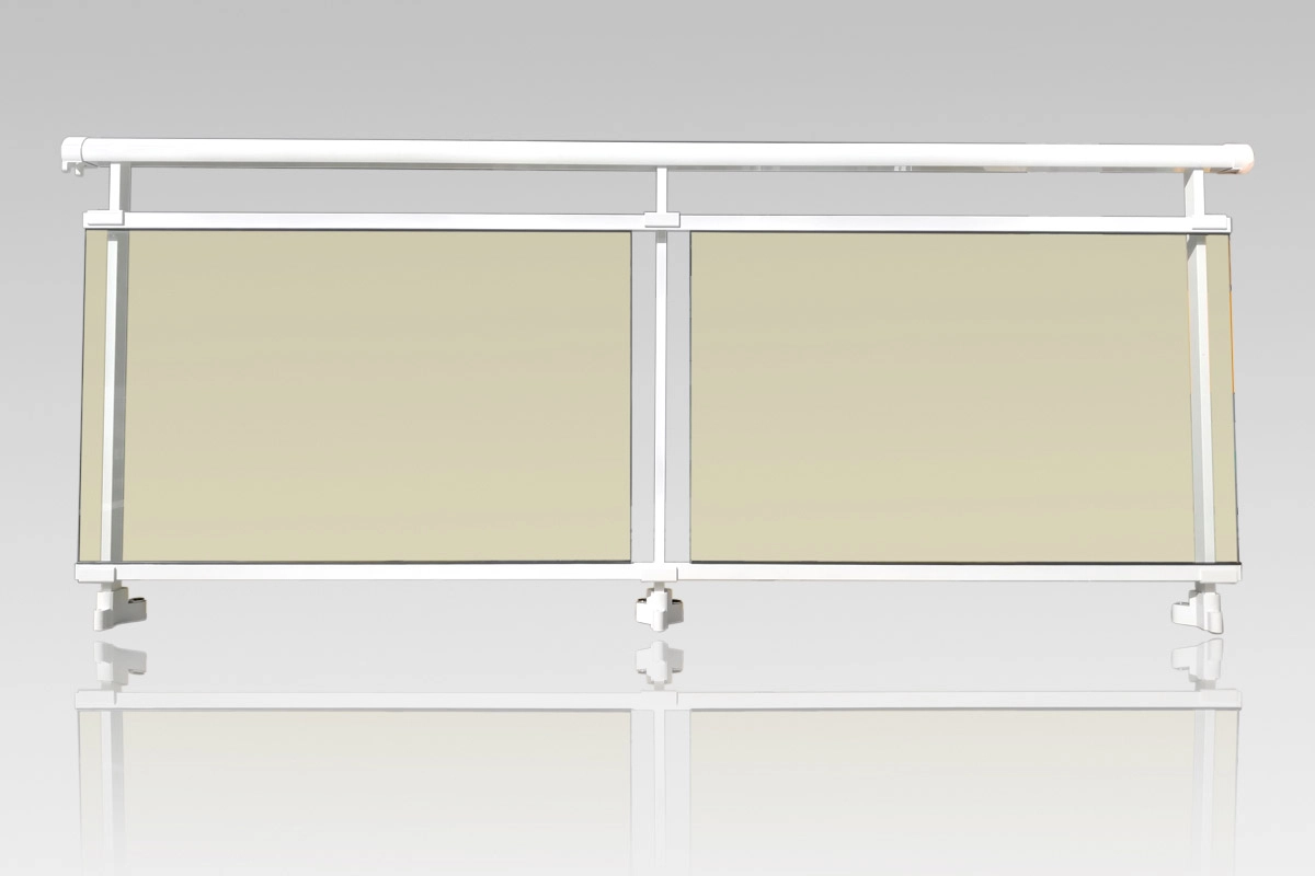 Garde corps aluminium vitrage Stopsoleil stadip 44/2 MG ALUMINIUM